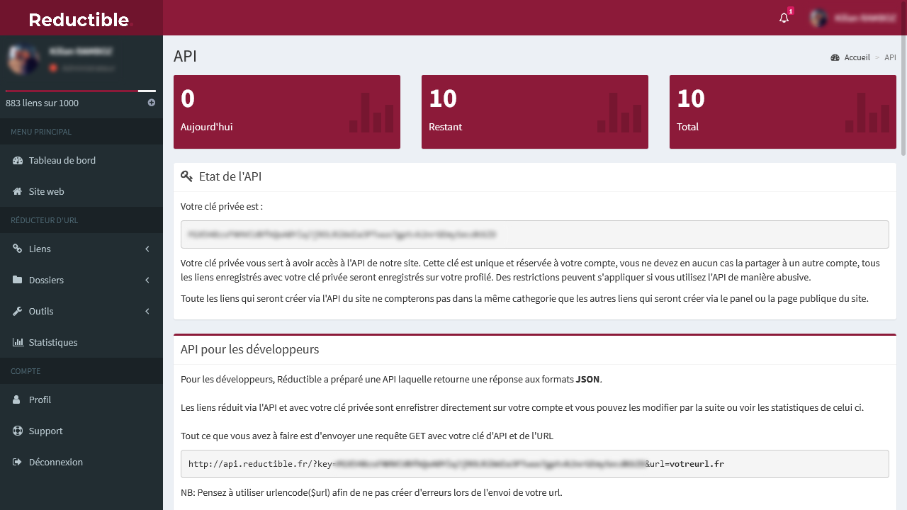 Dashboard api